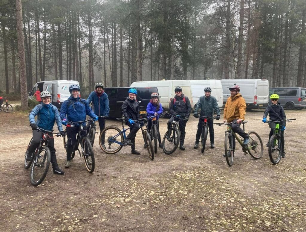 SWCC's MTB crew day at a slightly damp and chilly pines