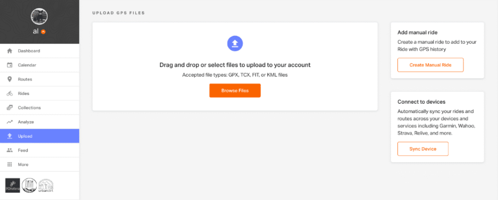 Ride with gps upload existing route